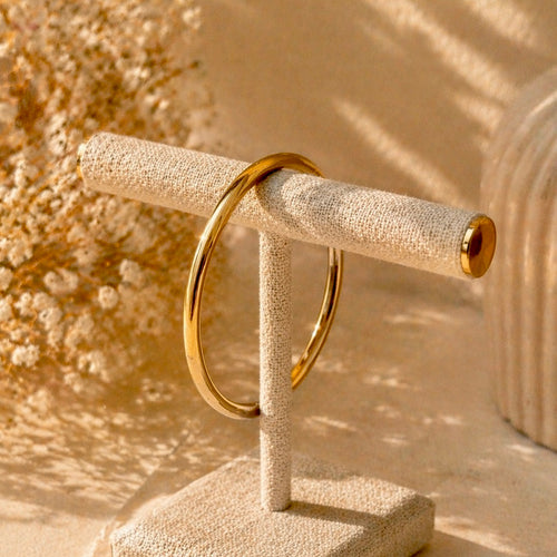 Claude – Jonc bracelet acier inoxydable hypoallergénique – Karélia