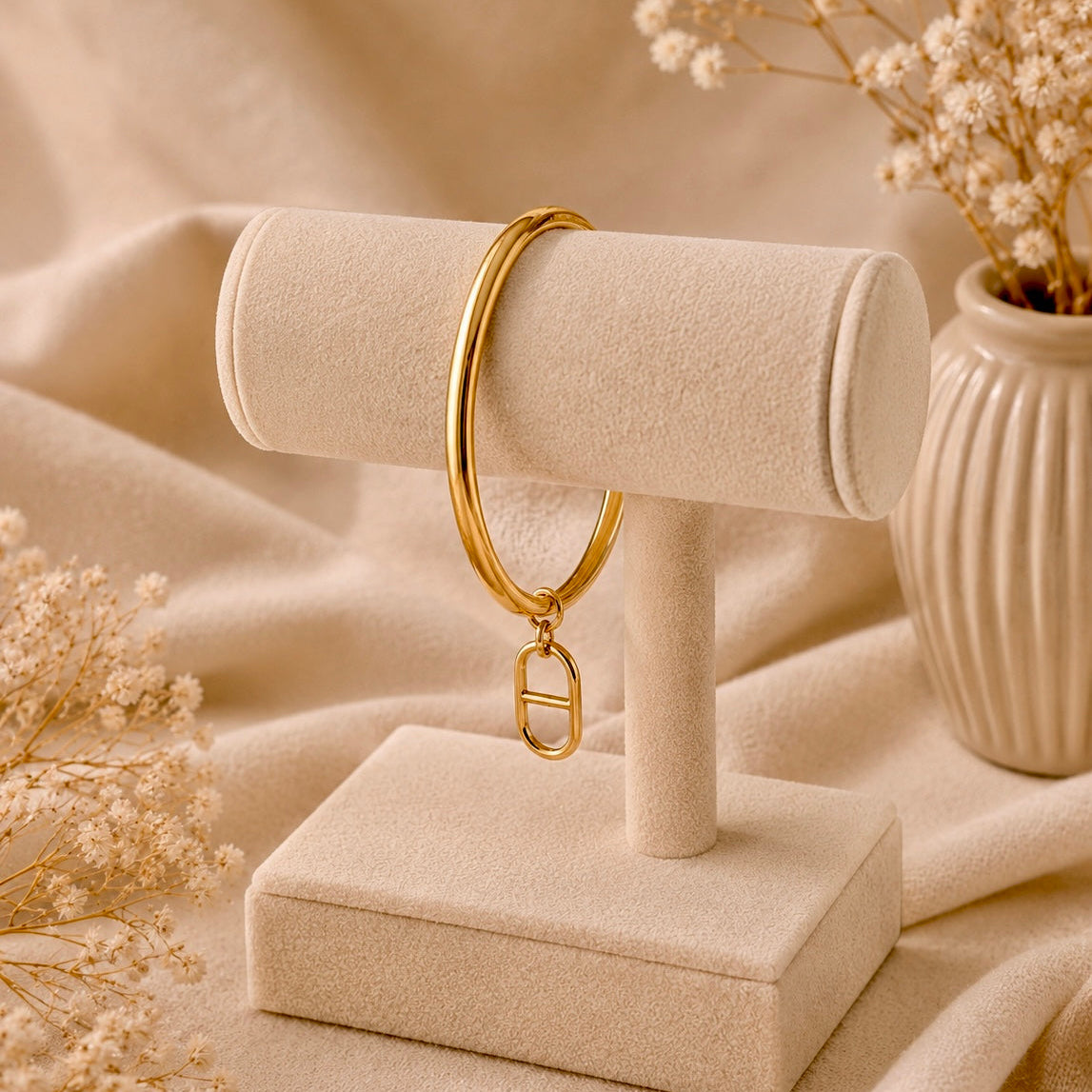 Marius – Jonc bracelet acier inoxydable élégant – Karélia